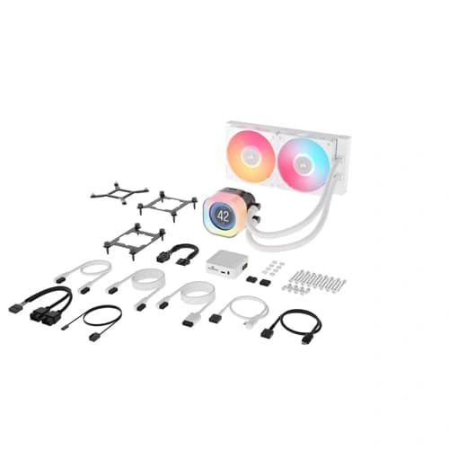 Corsair iCUE LINK Titan 240 RX LCD RGB White CPU Liquid Cooler